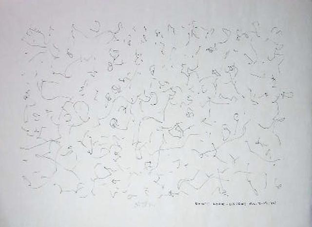 Artist Richard Lazzara. 'A Single Plan' Artwork Image, Created in 1974, Original Pastel. #art #artist