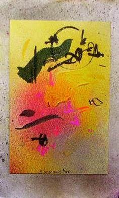 Richard Lazzara: 'about such abuses', 1988 Calligraphy, Visionary. ABOUT SUCH ABUSES, from the folio SUMIE CARDS is available at 