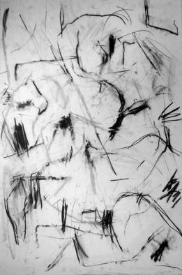 Richard Lazzara: 'abstract painting preparations', 1972 Charcoal Drawing, History. abstract painting preparations 1972 from the folio DRAWING ON NY STUDIO SCHOOL TRAINING by Richard Lazzara is available at 