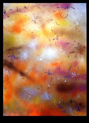 Richard Lazzara: 'adobe fences', 1986 Calligraphy, Visionary. adobe fences 1986 is a sumie calligraphy painting in mixed media, a 3 part panel from 