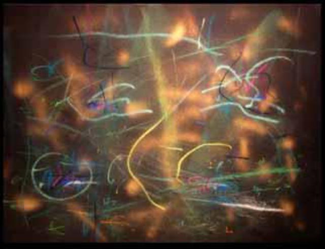 Richard Lazzara  'Art For The Sake Of Thought Manipulation', created in 1984, Original Pastel.