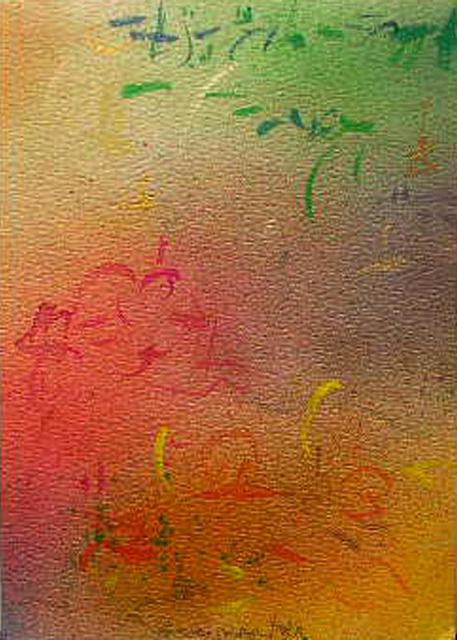 Richard Lazzara  'Art Training', created in 1988, Original Pastel.