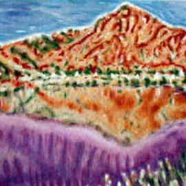 Richard Lazzara: 'arunachala world heritage siva site', 1999 Acrylic Painting, Landscape. Artist Description: arunachala world heritage siva site 2000 is a memorial to the appearance of siva at this placeand the many stories still evolving about arunachala siva....