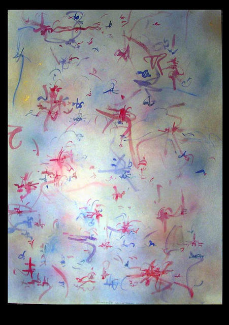 Artist Richard Lazzara. 'Atma Dream Colors' Artwork Image, Created in 1988, Original Pastel. #art #artist