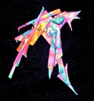 Richard Lazzara: 'best wishes pin ornament', 1989 Mixed Media Sculpture, Fashion. Artist Description: best wishes pin ornament from the folio LAZZARA ILLUMINATION DESIGN is available at 
