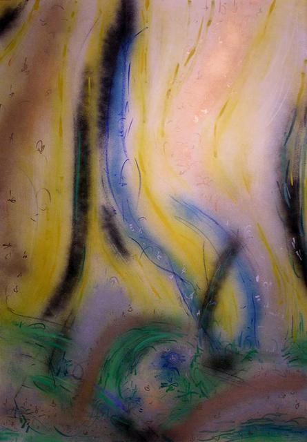 Richard Lazzara  'Branches By The River', created in 1988, Original Pastel.