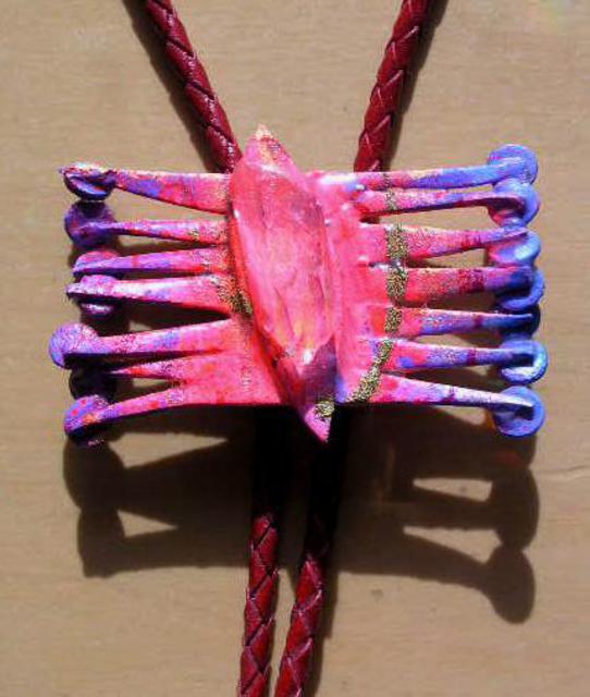 Richard Lazzara  'Crystal Bug Bolo Or Pin Ornament', created in 1989, Original Pastel.