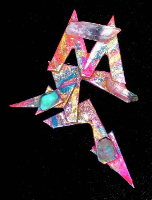 Artist Richard Lazzara. 'Crystal M Pin Ornament' Artwork Image, Created in 1989, Original Pastel. #art #artist