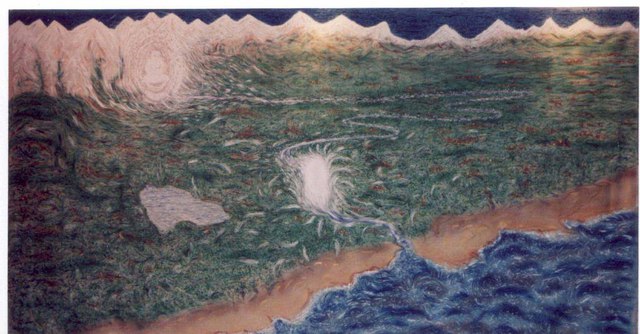Artist Richard Lazzara. 'Eagle Eye Siva' Artwork Image, Created in 1992, Original Pastel. #art #artist