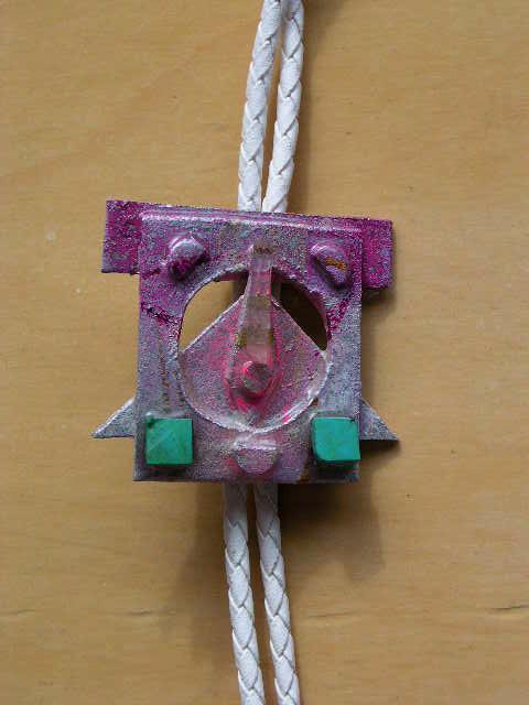 Richard Lazzara  'Face It Bolo Or Pin Ornament', created in 1989, Original Pastel.