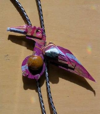 Richard Lazzara: 'flight bird bolo or pin ornament', 1989 Mixed Media Sculpture, Fashion. flight bird bolo or pin ornament from the folio LAZZARA ILLUMINATION DESIGN is available at 