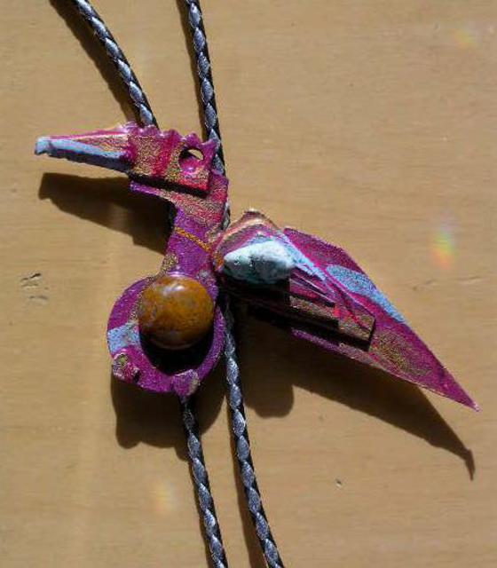 Richard Lazzara  'Flight Bird Bolo Or Pin Ornament', created in 1989, Original Pastel.