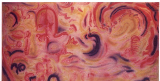 Richard Lazzara  'Formless Head In Foam', created in 1988, Original Pastel.