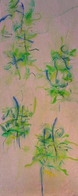 Richard Lazzara: 'genuine sicilian son', 1976 Calligraphy, Visionary. genuine sicilian son 1976 is a sumie calligraphy watercolor on rice paper from the KAKEMONO SERIES as archived at 