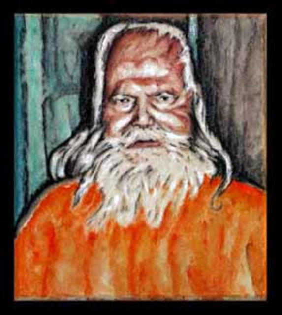 Artist Richard Lazzara. 'Hamsananda Dandhi Gangotri' Artwork Image, Created in 2002, Original Pastel. #art #artist