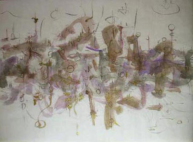 Richard Lazzara  'Intended To Establish', created in 1975, Original Pastel.