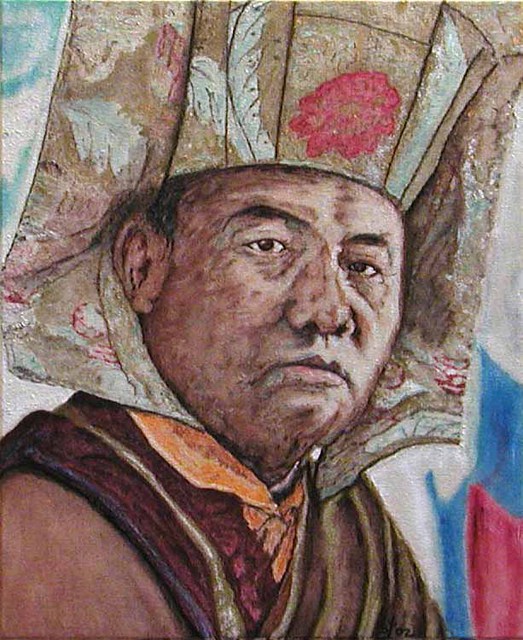 Artist Richard Lazzara. 'Karmapa' Artwork Image, Created in 2002, Original Pastel. #art #artist