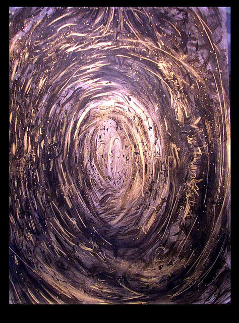 Artist Richard Lazzara. 'Lingam Cosmos' Artwork Image, Created in 1990, Original Pastel. #art #artist