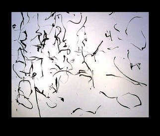 Richard Lazzara: 'lingam of vast contrast', 1977 Calligraphy, Culture. lingam of vast contrast 1977  is a sumie calligraphy painting from the HERMAE LINGAM ROSETTA  as archived at 