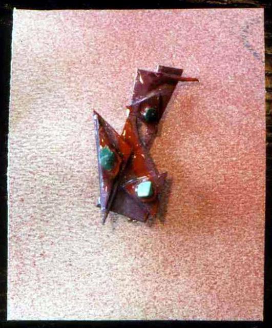 Artist Richard Lazzara. 'Locket Pin Ornament' Artwork Image, Created in 1989, Original Pastel. #art #artist