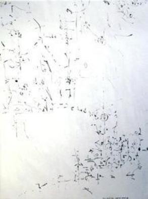 Richard Lazzara: 'loop of space', 1974 Calligraphy, Landscape. loop of space 1974 by Richard Lazzara is available from the folio - Sumie Door Meditations, along with more fine arts from 