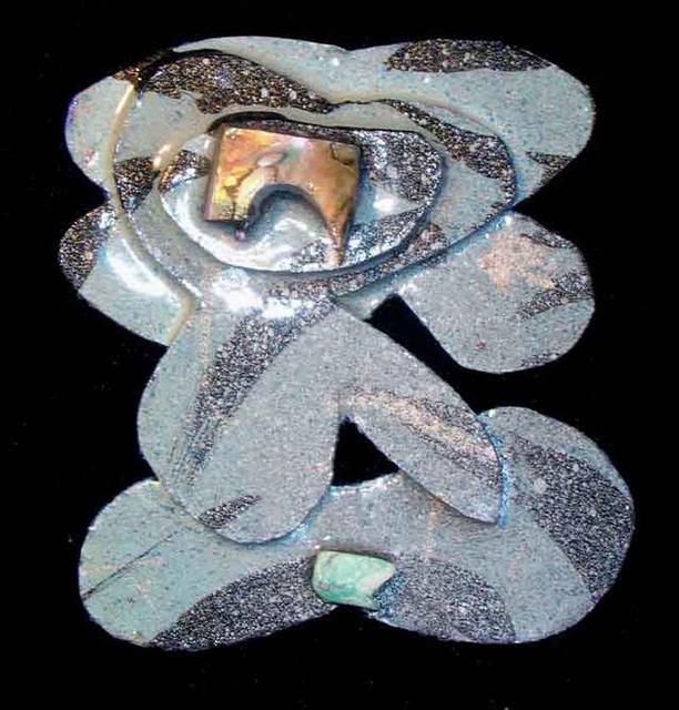 Artist Richard Lazzara. 'Mother Pearl Pin Ornament' Artwork Image, Created in 1989, Original Pastel. #art #artist