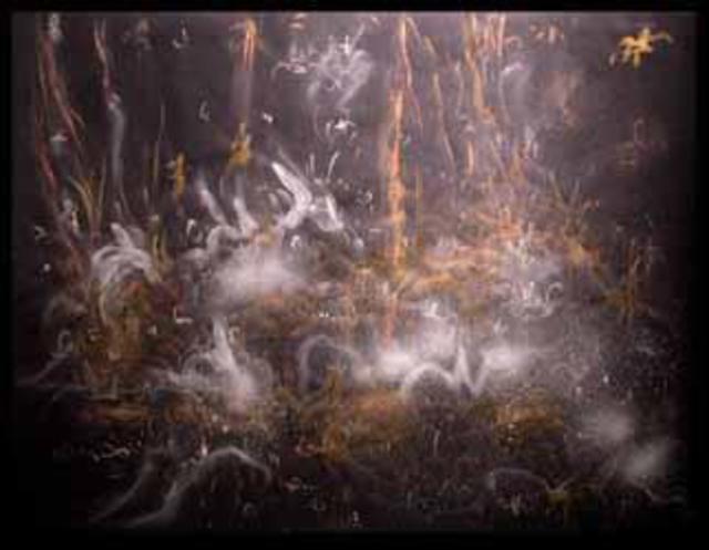 Richard Lazzara  'Multiple Nebula String', created in 1994, Original Pastel.