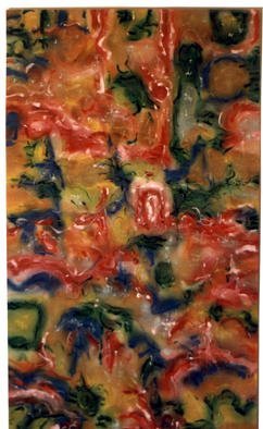 Richard Lazzara: 'my garden in bloom', 1988 Acrylic Painting, Floral. After many years of art, through this sumie door you will find my garden in bloom....