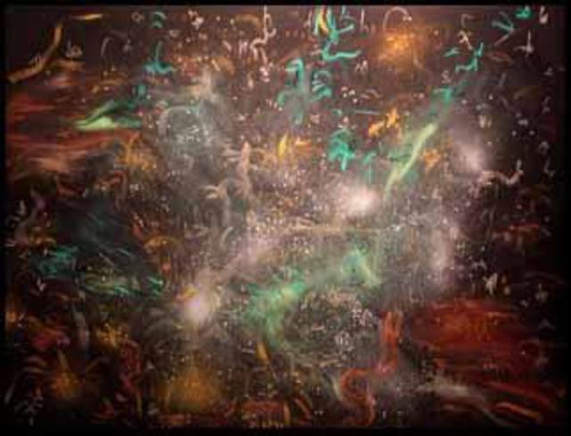 Richard Lazzara  'Nebula Infinite Awareness', created in 1994, Original Pastel.