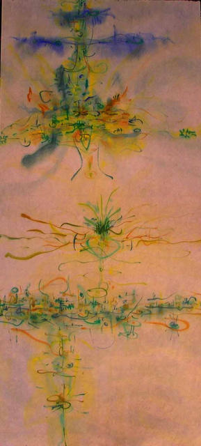 Richard Lazzara  'Once Again Life Mimics Art', created in 1976, Original Pastel.