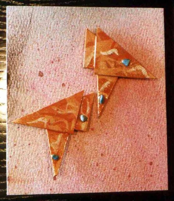 Richard Lazzara  'Orange Peel Ear Ornaments', created in 1989, Original Pastel.