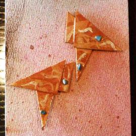 orange peel ear ornaments By Richard Lazzara
