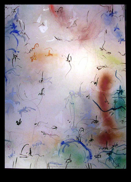 Richard Lazzara  'Psychological Point In Life', created in 1988, Original Pastel.