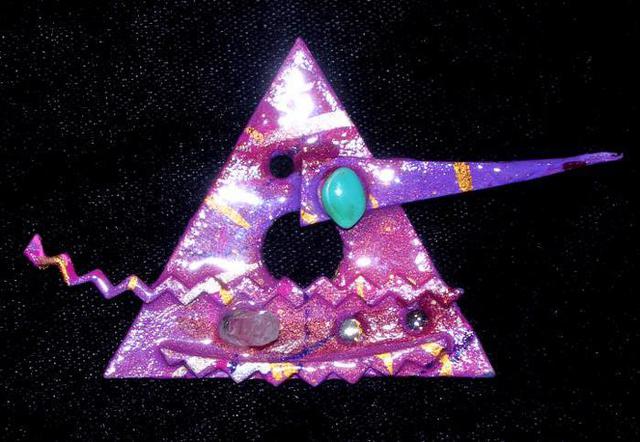Richard Lazzara  'Pyramid Pin Ornament', created in 1989, Original Pastel.