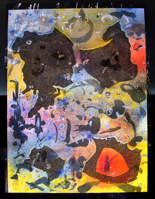 Artist Richard Lazzara. 'Redeye' Artwork Image, Created in 1988, Original Pastel. #art #artist