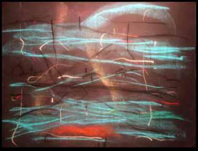 Richard Lazzara  'River To Drown', created in 1984, Original Pastel.