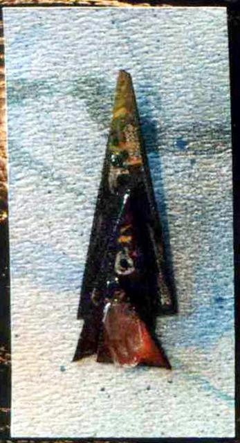 Richard Lazzara  'Rocket Pin Ornament', created in 1989, Original Pastel.