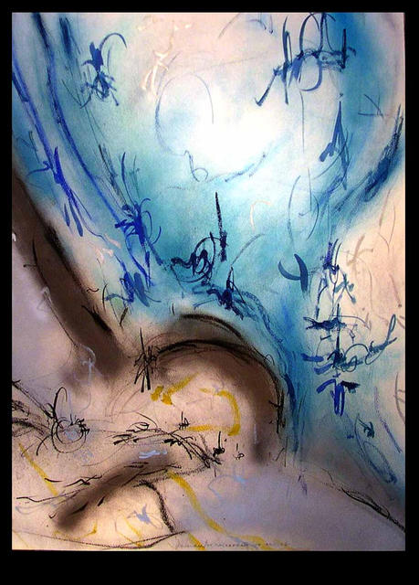 Richard Lazzara  'Sacrament Of Art', created in 1988, Original Pastel.