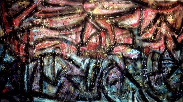 Artist Richard Lazzara. 'Samvit Tantra' Artwork Image, Created in 1993, Original Pastel. #art #artist