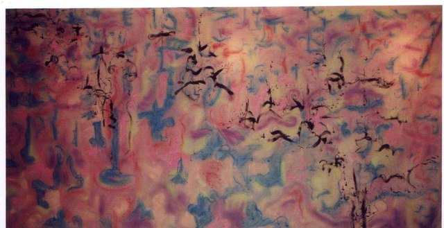 Richard Lazzara  'Seaweed On The Ocean Of Mind', created in 1992, Original Pastel.
