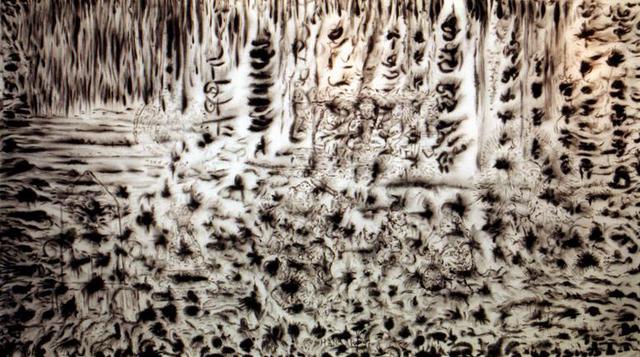Artist Richard Lazzara. 'Siva Field' Artwork Image, Created in 1998, Original Pastel. #art #artist