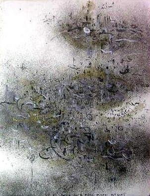 Richard Lazzara: 'space imagings', 1982 Calligraphy, Visionary. SPACE IMAGINGS, from the folio MINDSCAPES is available at 