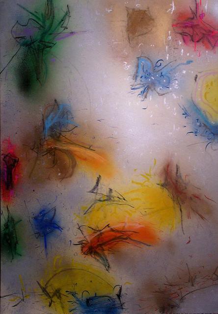 Artist Richard Lazzara. 'Splash Water' Artwork Image, Created in 1988, Original Pastel. #art #artist