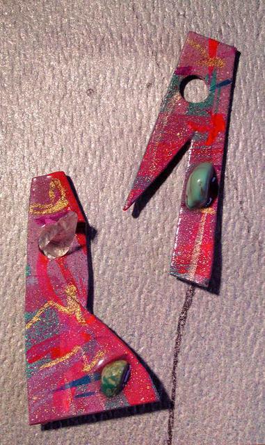 Richard Lazzara  'Spys Ear Ornaments', created in 1989, Original Pastel.