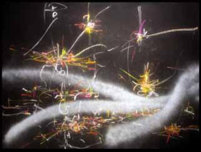 Artist Richard Lazzara. 'Structure Analyst' Artwork Image, Created in 1984, Original Pastel. #art #artist