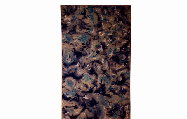 Artist Richard Lazzara. 'Sumie Caverns' Artwork Image, Created in 1992, Original Pastel. #art #artist