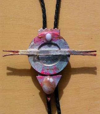 Richard Lazzara: 'sun birds bolo or pin ornament', 1989 Mixed Media Sculpture, Fashion. sun birds bolo or pin ornament from the folio LAZZARA ILLUMINATION DESIGN is available at 