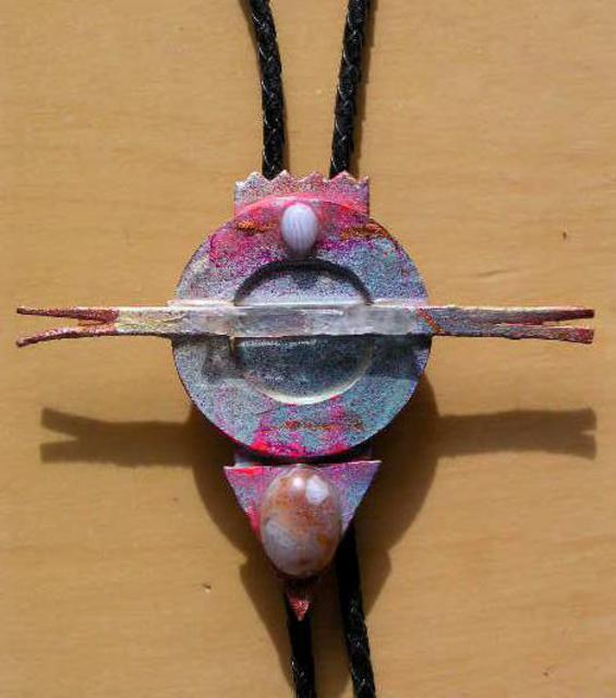 Richard Lazzara  'Sun Birds Bolo Or Pin Ornament', created in 1989, Original Pastel.