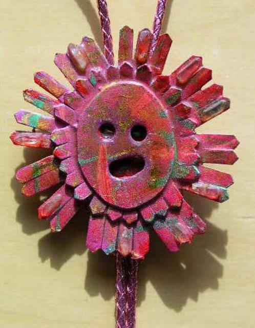 Richard Lazzara  'Sun Speak Bolo Or Pin Ornament', created in 1989, Original Pastel.