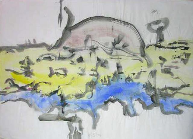 Richard Lazzara  'The Friend Of Art', created in 1974, Original Pastel.